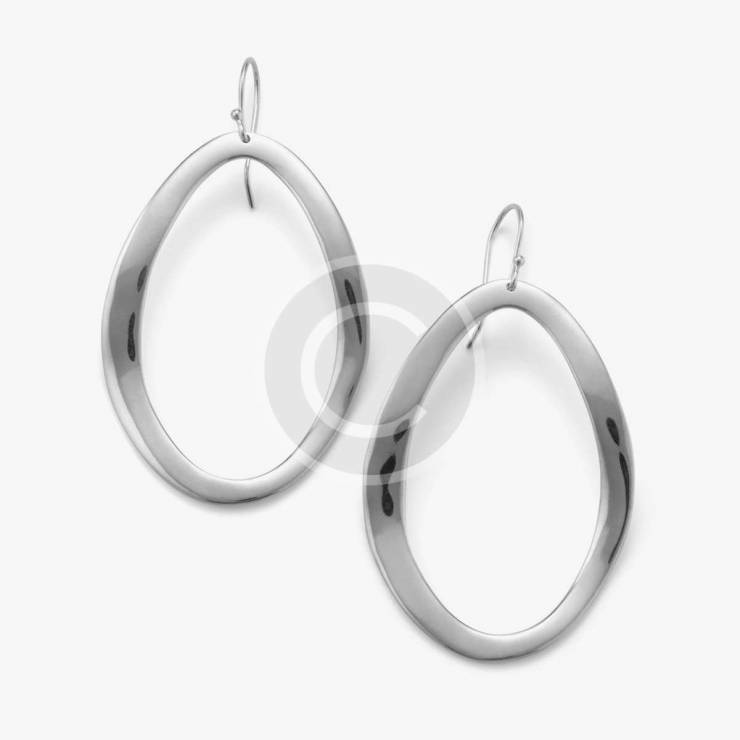Wire-Wrapped Silver Earrings